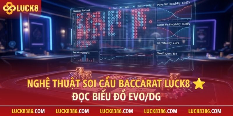 Mẹo áp dụng nghệ thuật soi cầu Baccarat Luck8 và cách đọc biểu đồ EVO/DG